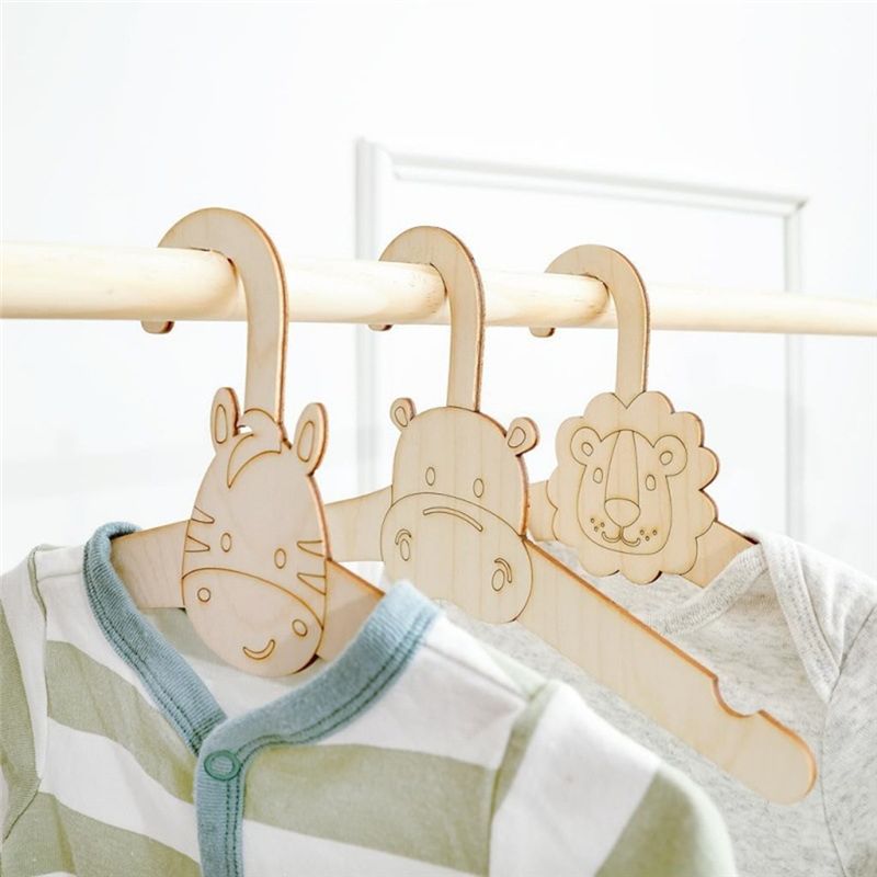 ABVT-20개 세트, 귀여운 디자인의 나무 옷걸이,  - Baby Clothing Hanging Rack 리뷰 및 가격